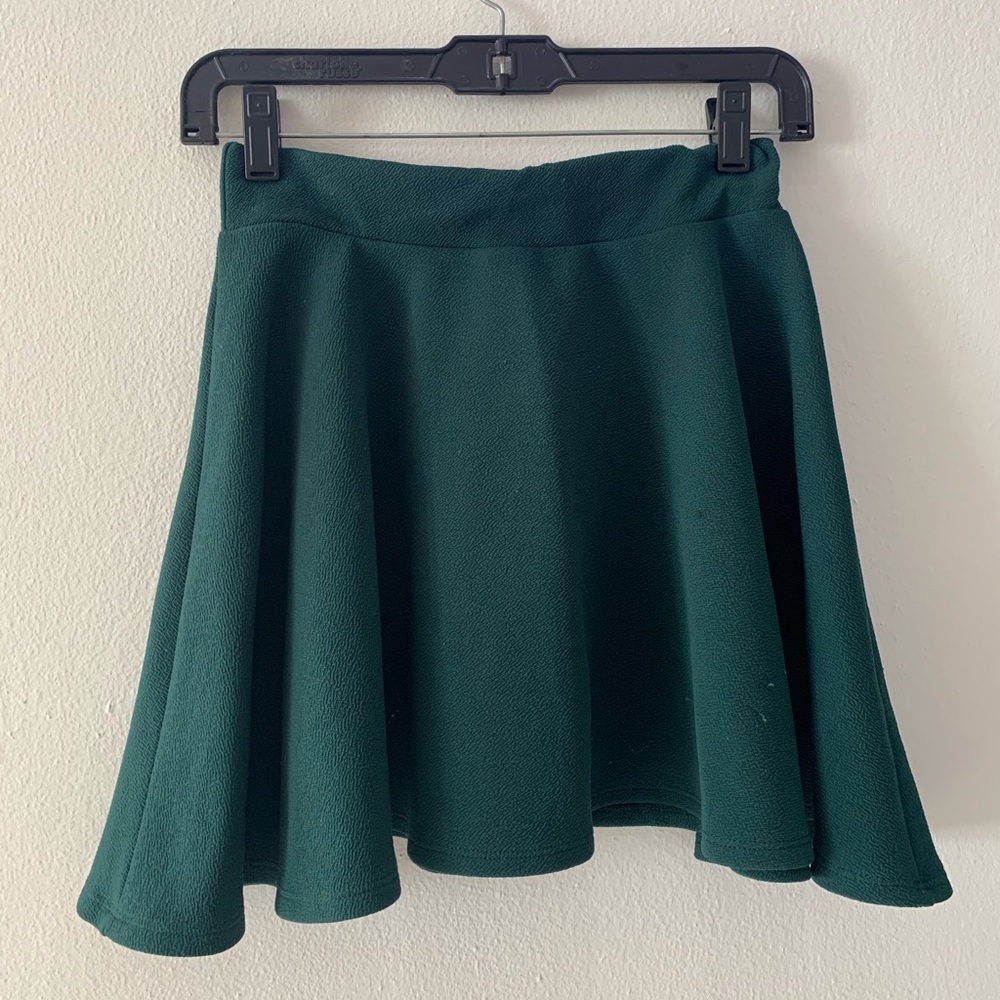 Teal blue skirt